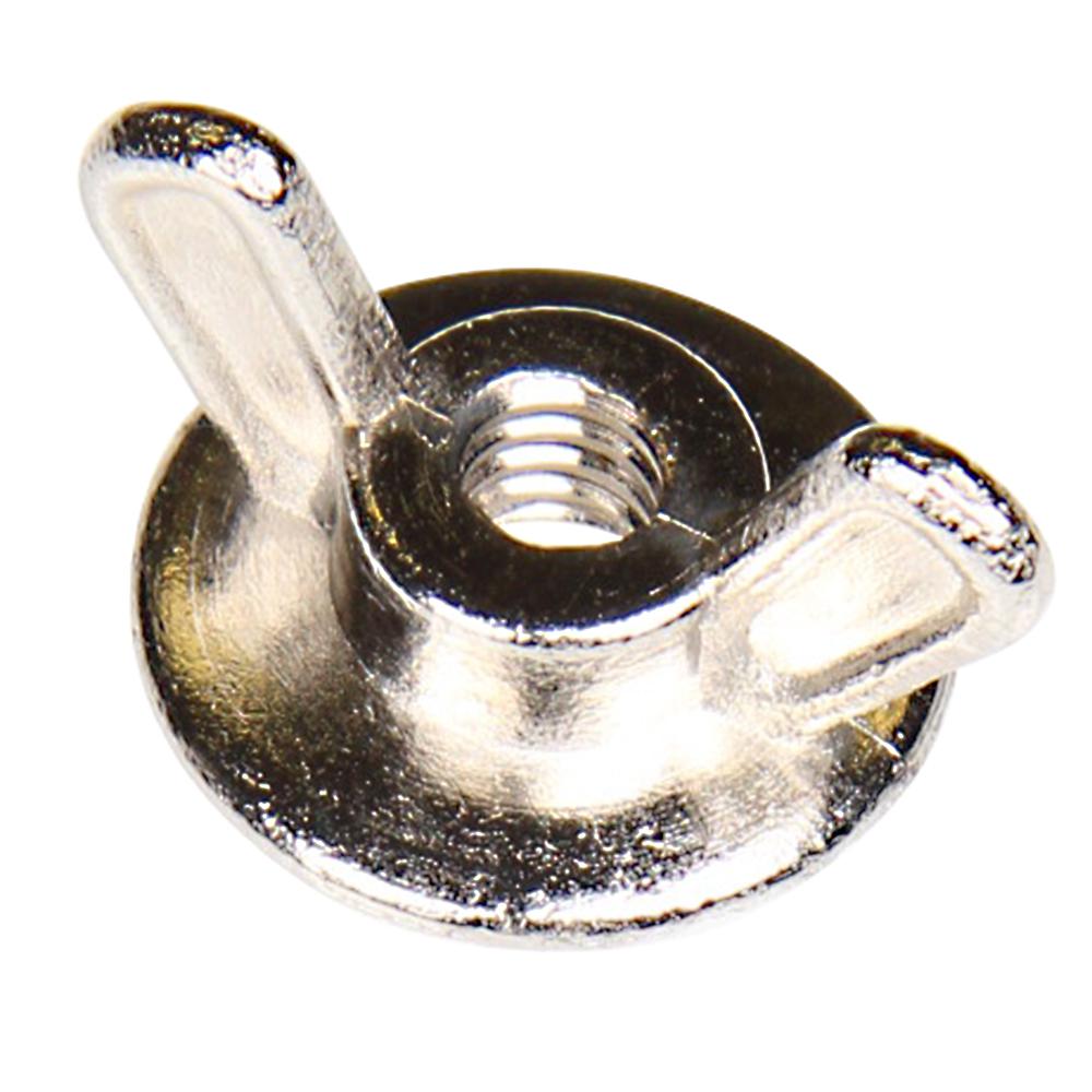 Everbilt 1/4 in. 20 in. Zinc DieCast Nickel Wing Nuts (25Pack