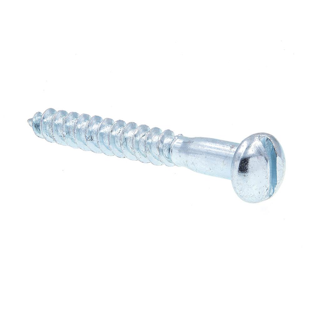 Slotted Drive Round Head Zinc Plated Steel 50-Pack #10 X 1-1//2 in Prime-Line 9211239 Wood Screws
