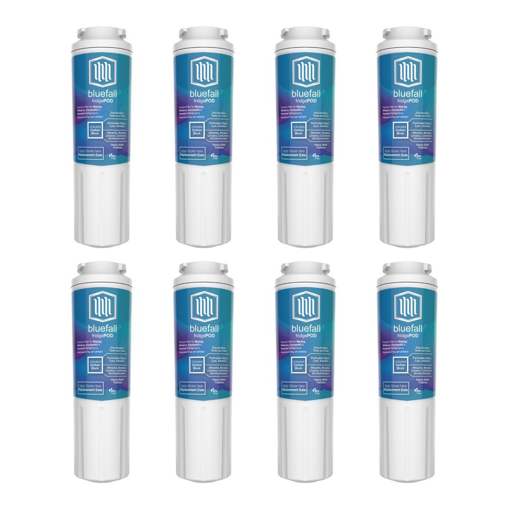 Bluefall 8 Compatible Refrigerator Water Filters Fits Maytag (Value