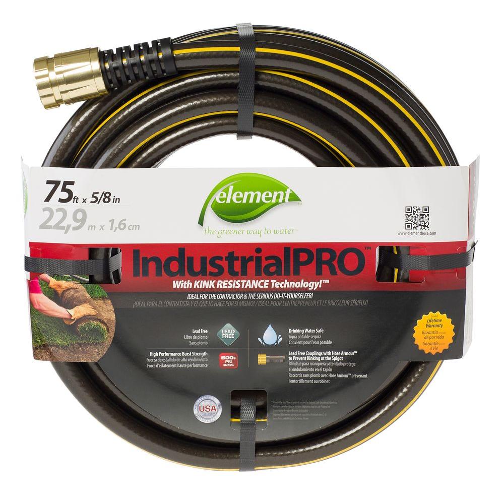 Element IndustrialPRO 5/8 inch Dia x 75 ft. Lead Free Garden Hose by Element