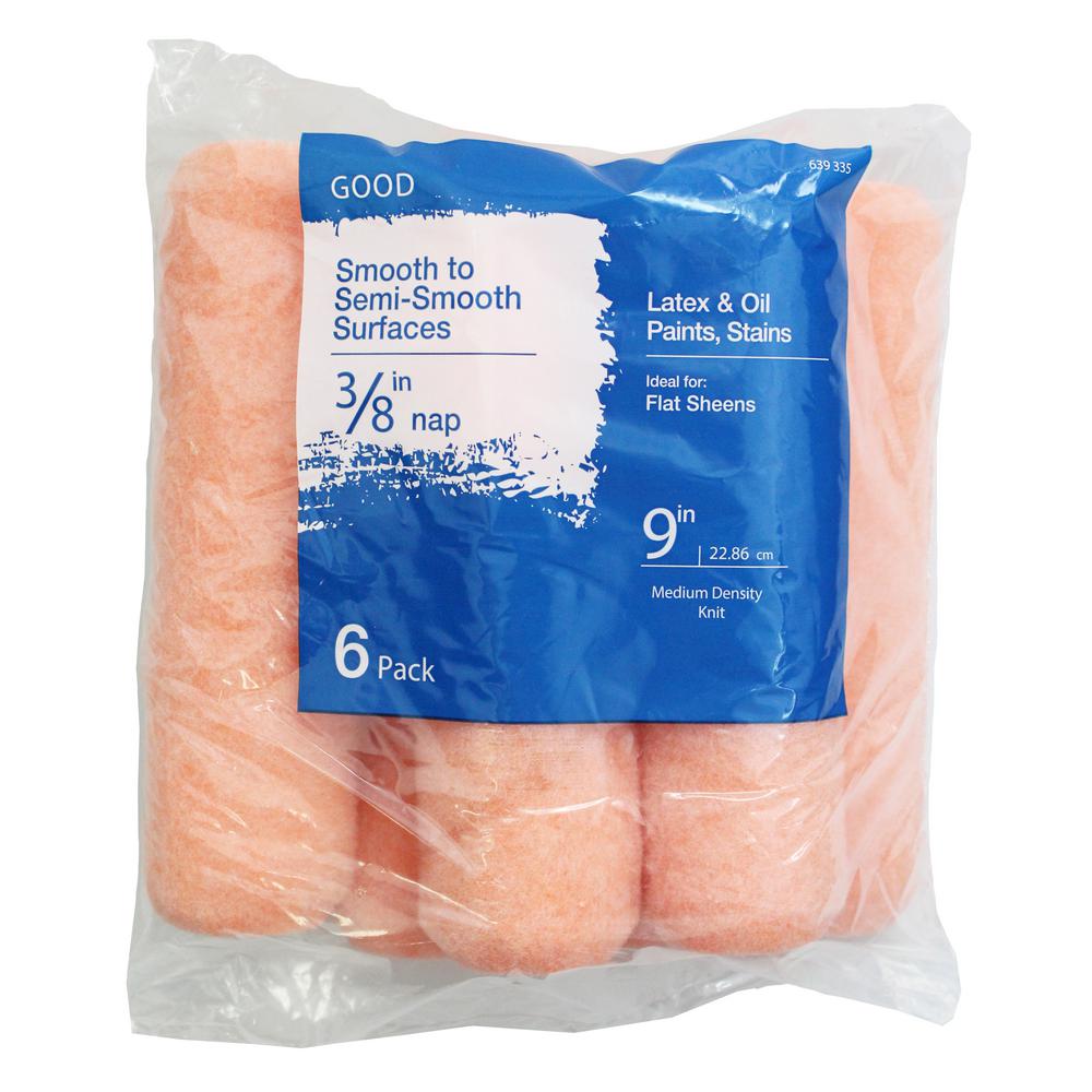 Best 9 in. x 3/8 in. Microfiber Roller Cover (3-Pack)-HD RS 1733 ...