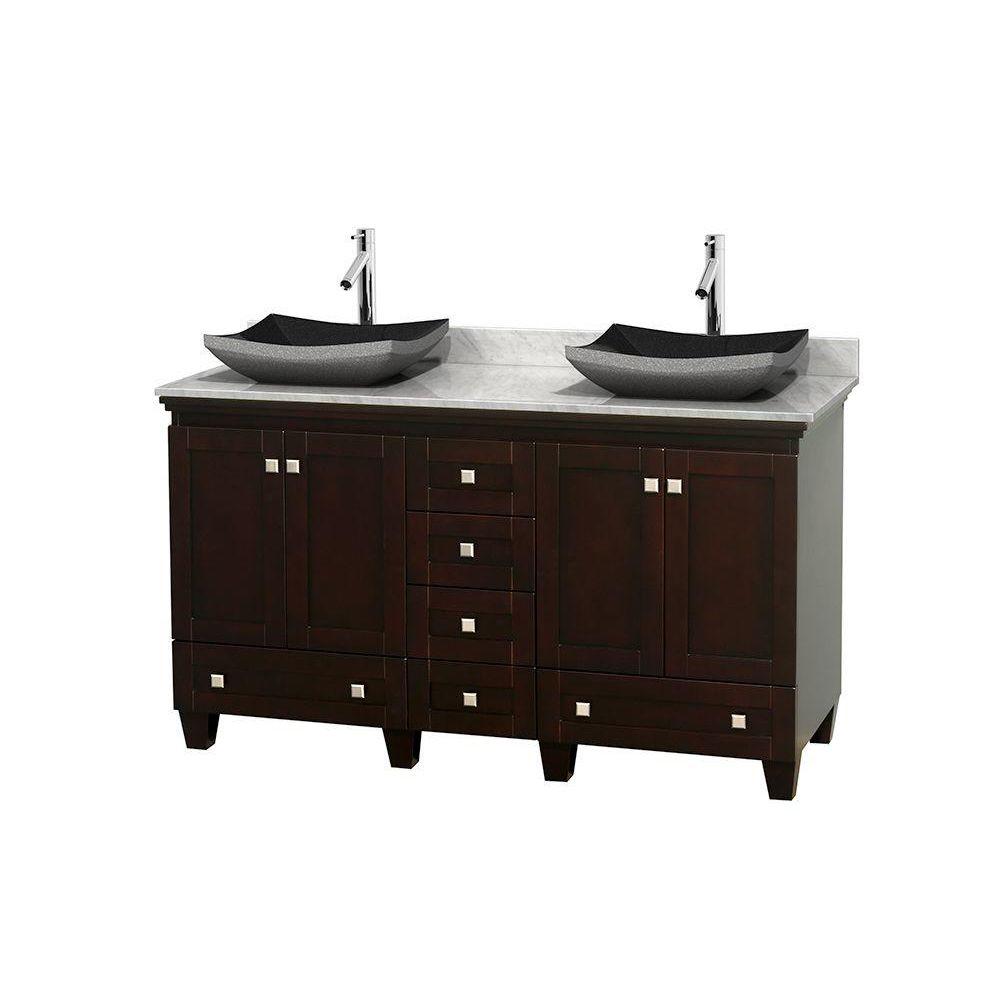 Azzurri White Newcastle 37 5 8 Vanity With Black Granite Top Azzurri White Newcastle 37 5 8 Vanity With Black Granite Top