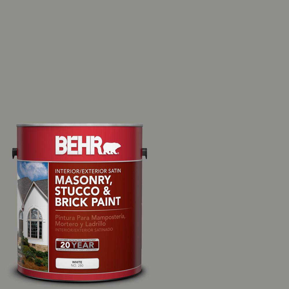 BEHR 1 gal. PFC69 Fresh Cement Satin Interior/Exterior Masonry