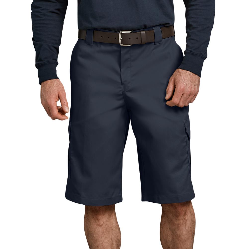 navy blue cargo work shorts