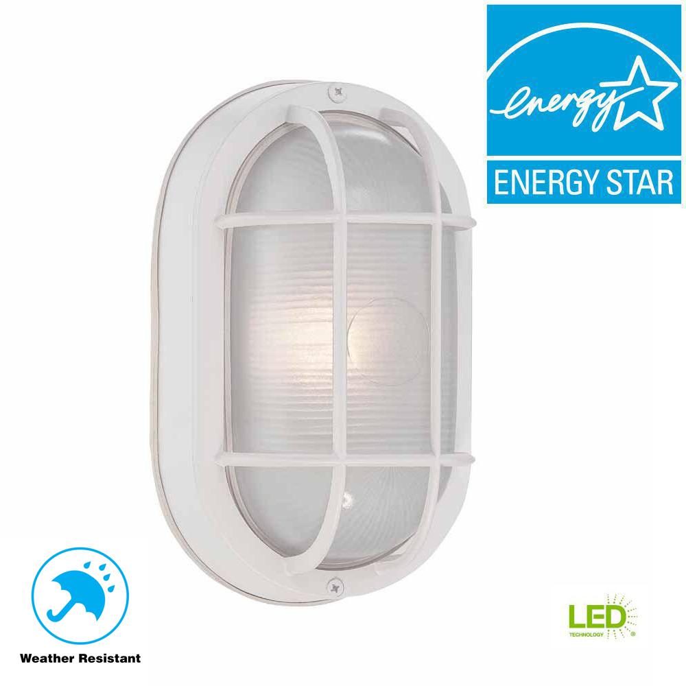 Bulkhead Lights White Waterproof Outdoor Wall Lighting White Outdoor Led Wall Lantern
