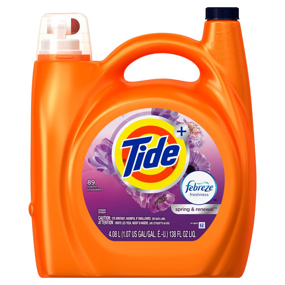Tide 138 oz. Spring and Renewal Scent Liquid Laundry Detergent with