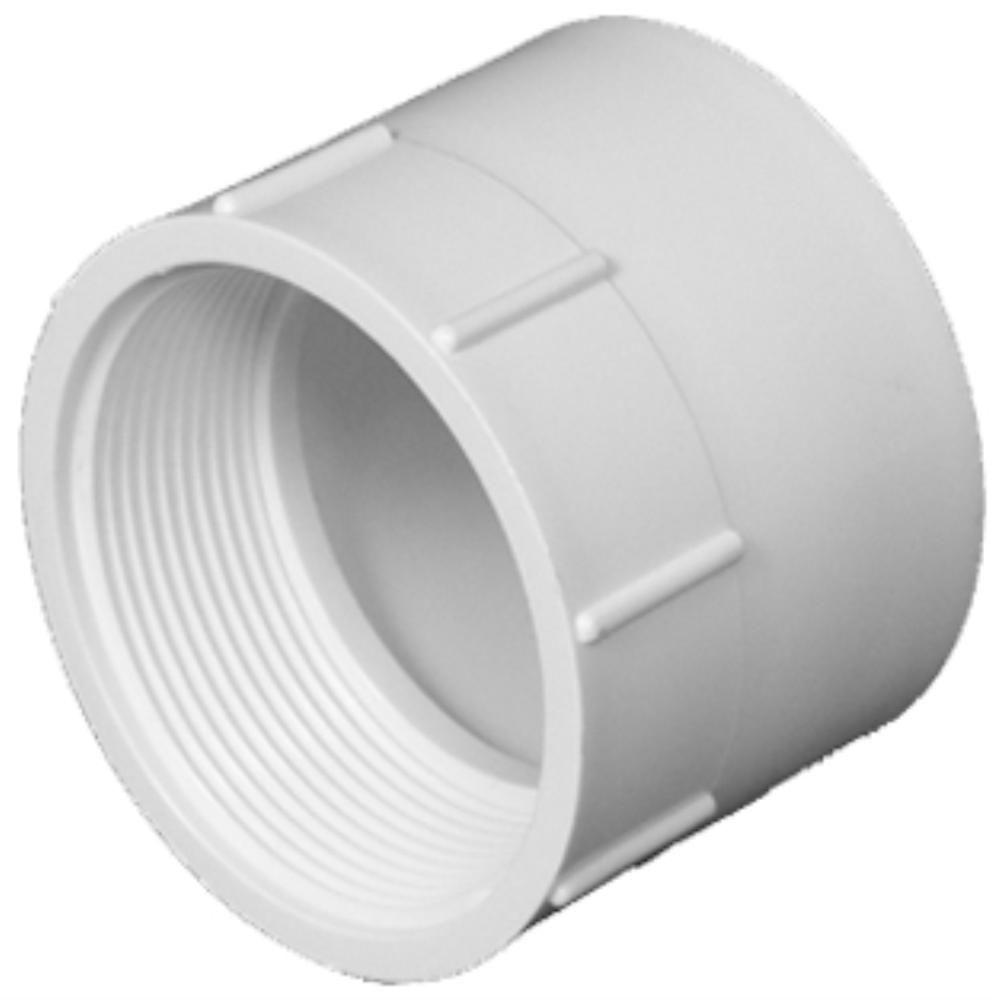 Charlotte Pipe 10 In. PVC DWV SPG X FPT Fitting Cleanout Adapter-PVC ...