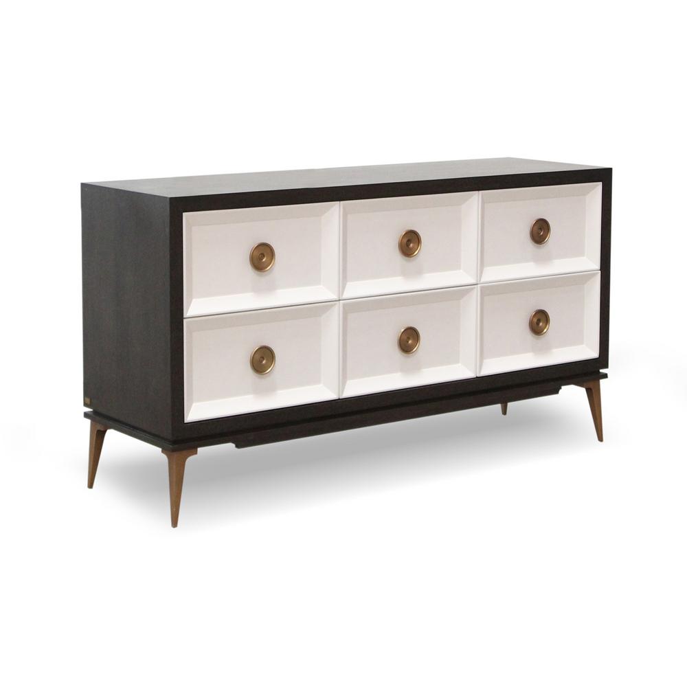Yosemite Home Decor Paloma Ebony And Blanco Black White Console