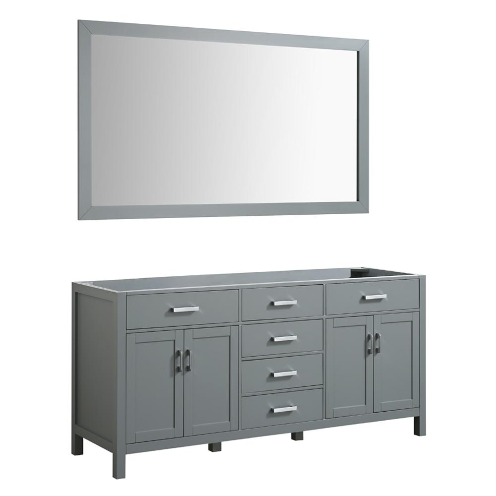 Belmont Decor Hampton 72 In Bath Vanity Cabinet Only With Mirror