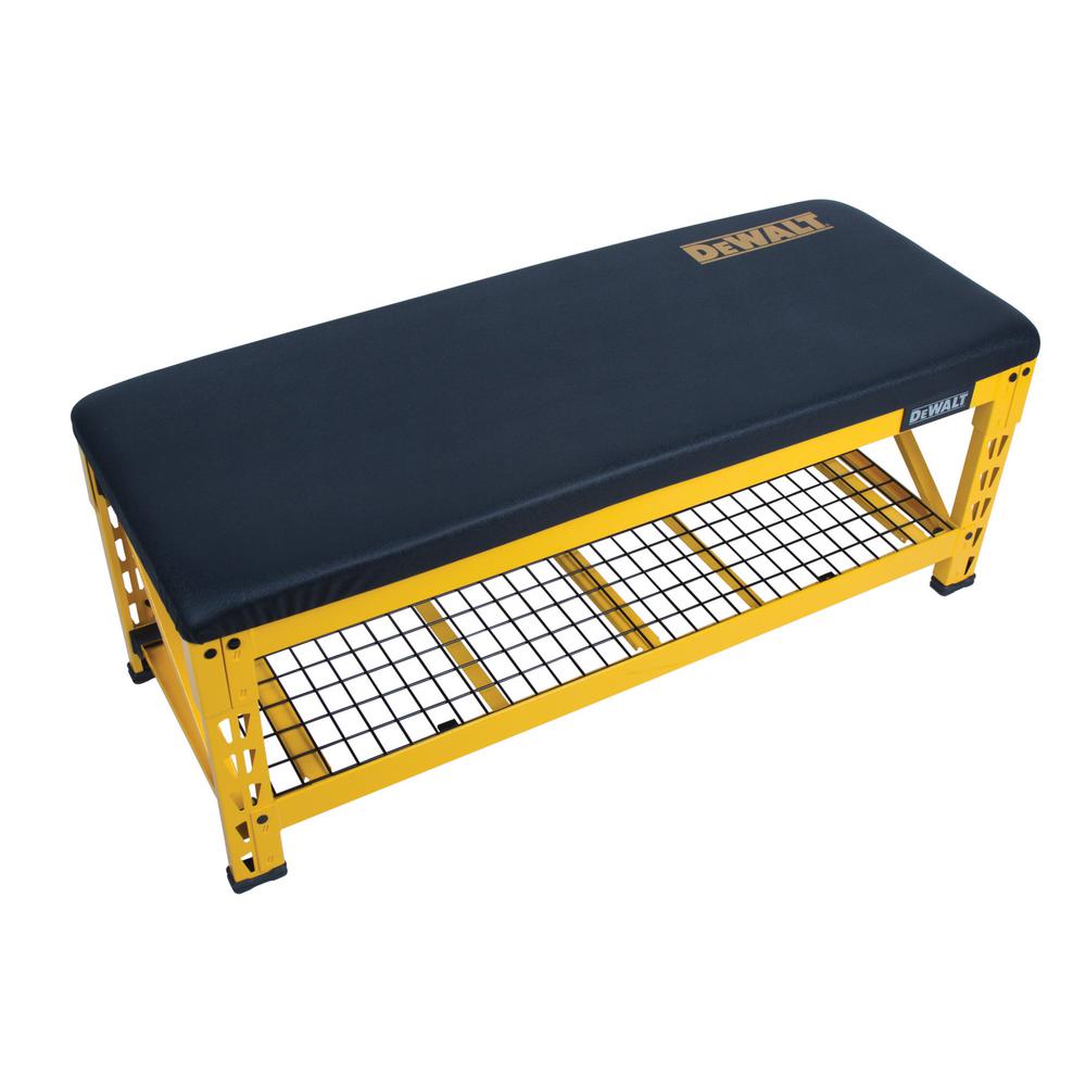 Dewalt Adjustable Shelves 1 Tier Shelving Storage 20 In H X 50 W 18 D Garage Bench