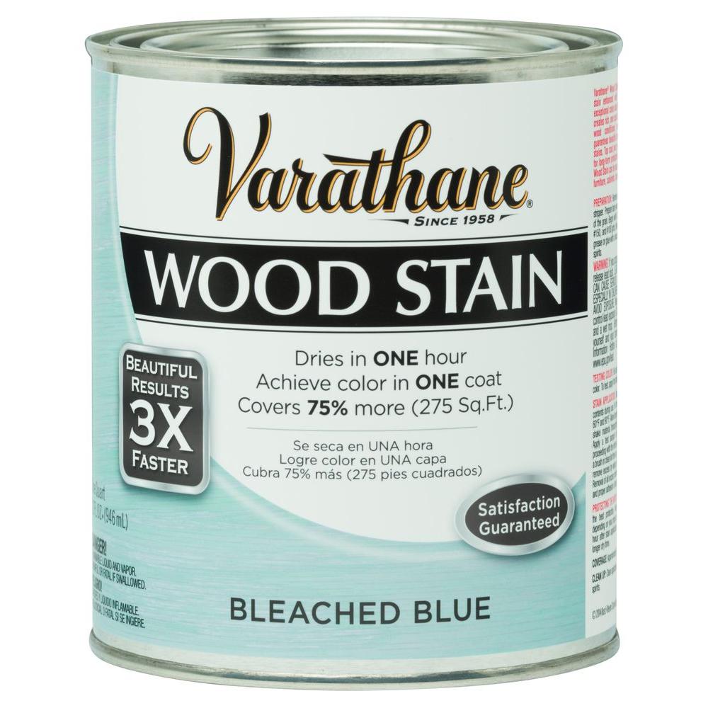 Varathane 1 qt. 3X Bleached Blue Premium Wood Interior Stain (Case of 2