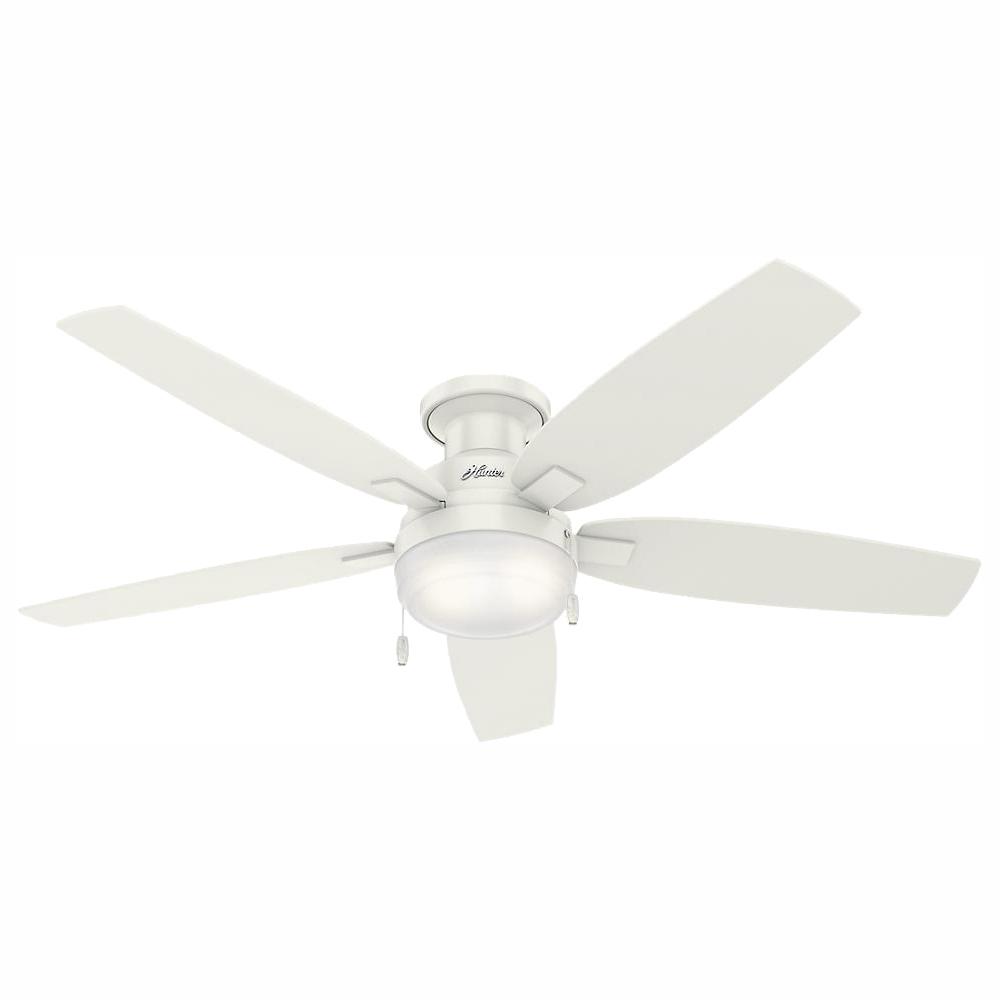 Unbranded Hugger 44 In Led Matte White Ceiling Fan Al383cp Mwh The Home Depot