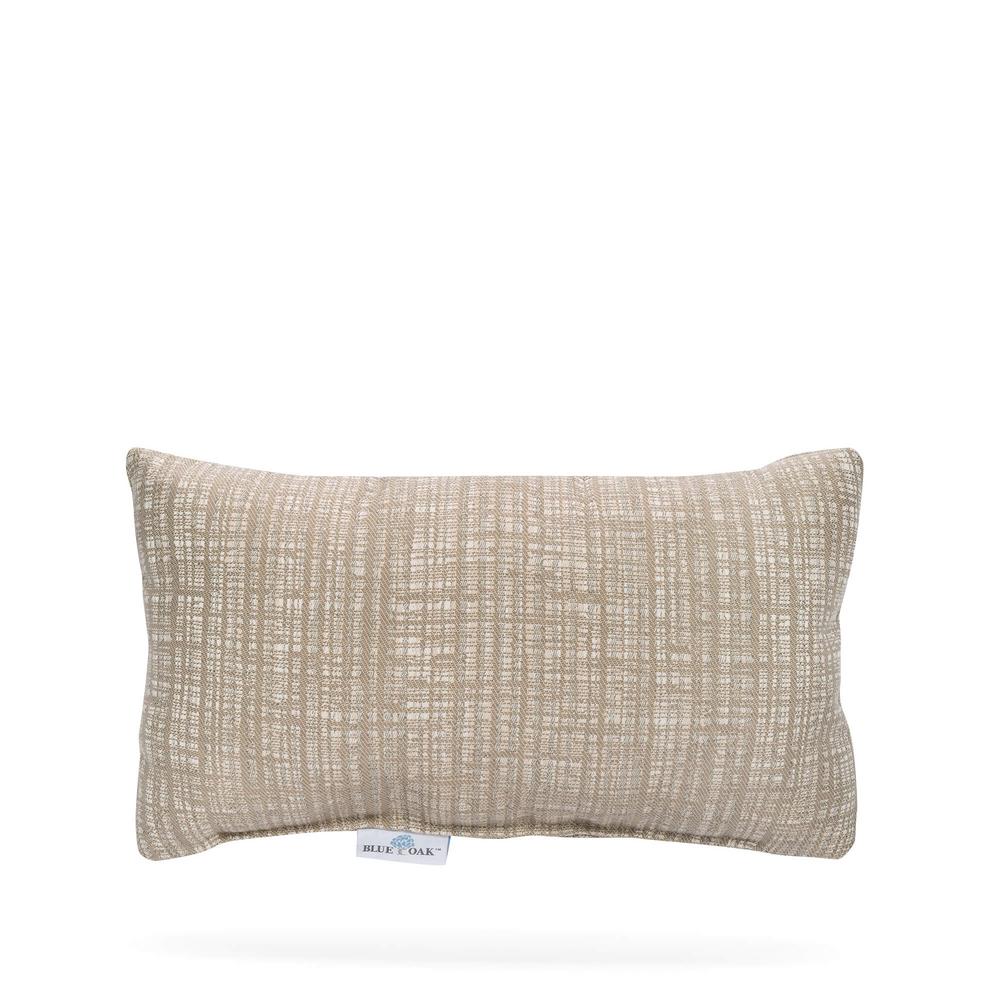 Blue Oak Outdura Mia Dune Rectangular Lumbar Outdoor Throw Pillow