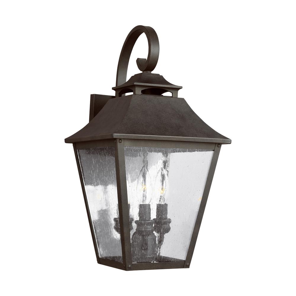 Galena 19 In 3 Light Sable Outdoor Wall Lantern Sconce Galena 19 In 3 Light Sable Outdoor Wall Lantern Sconce
