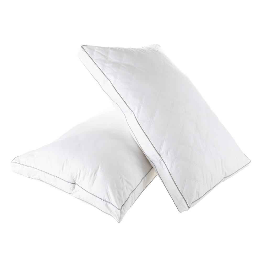 Lavish Home Hypoallergenic Down Alternative Queen Pillow (Set of 2)HW9018115 The Home Depot