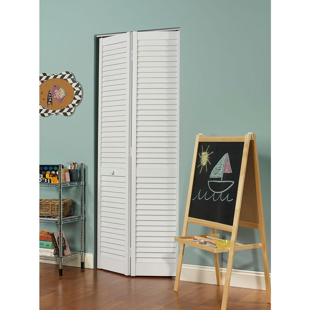 Pinecroft 72 In X 80 In Seabrooke Louver Louver White Hollow