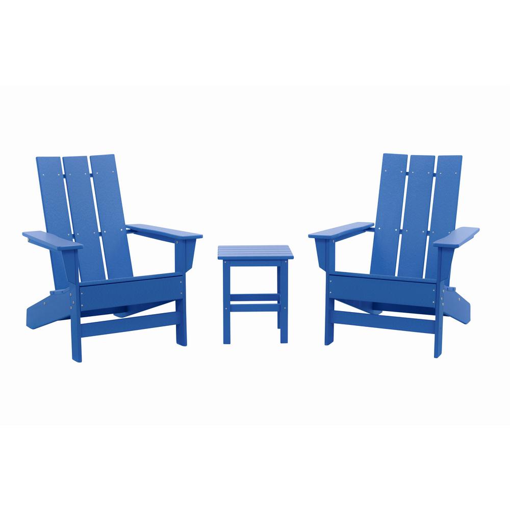 Durogreen Aria Royal Blue Recycled Plastic Modern Adirondack Chair With Side Table 2 Pack Aac3529setrb The Home Depot - Plastic Adirondack Chairs Side Table Durogreen Aria Royal Blue Recycled Plastic Modern Adirondack Chair With Side Table 2 Pack Aac3529setrb The Home Depot - Plastic Adirondack Chairs Side Table