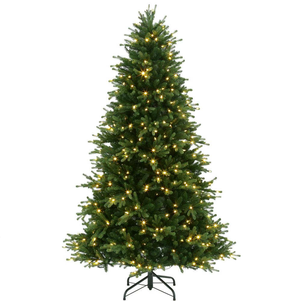 7.5 ft. PreLit LED Natural Noble Fir Artificial Christmas Tree with