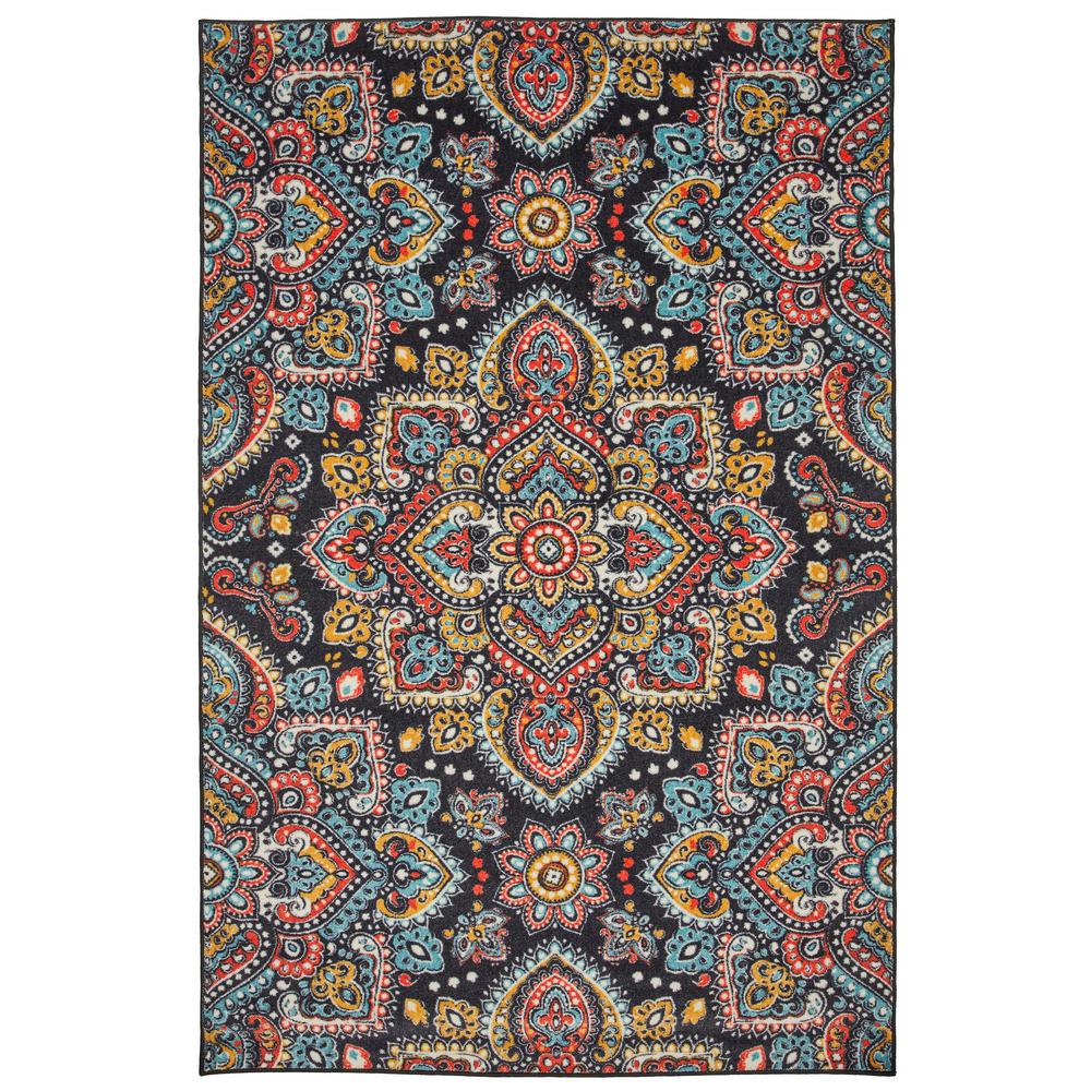 Mohawk Home Mandala Multi 5 Ft X 8 Ft Abstract Area Rug 046925 The Home Depot