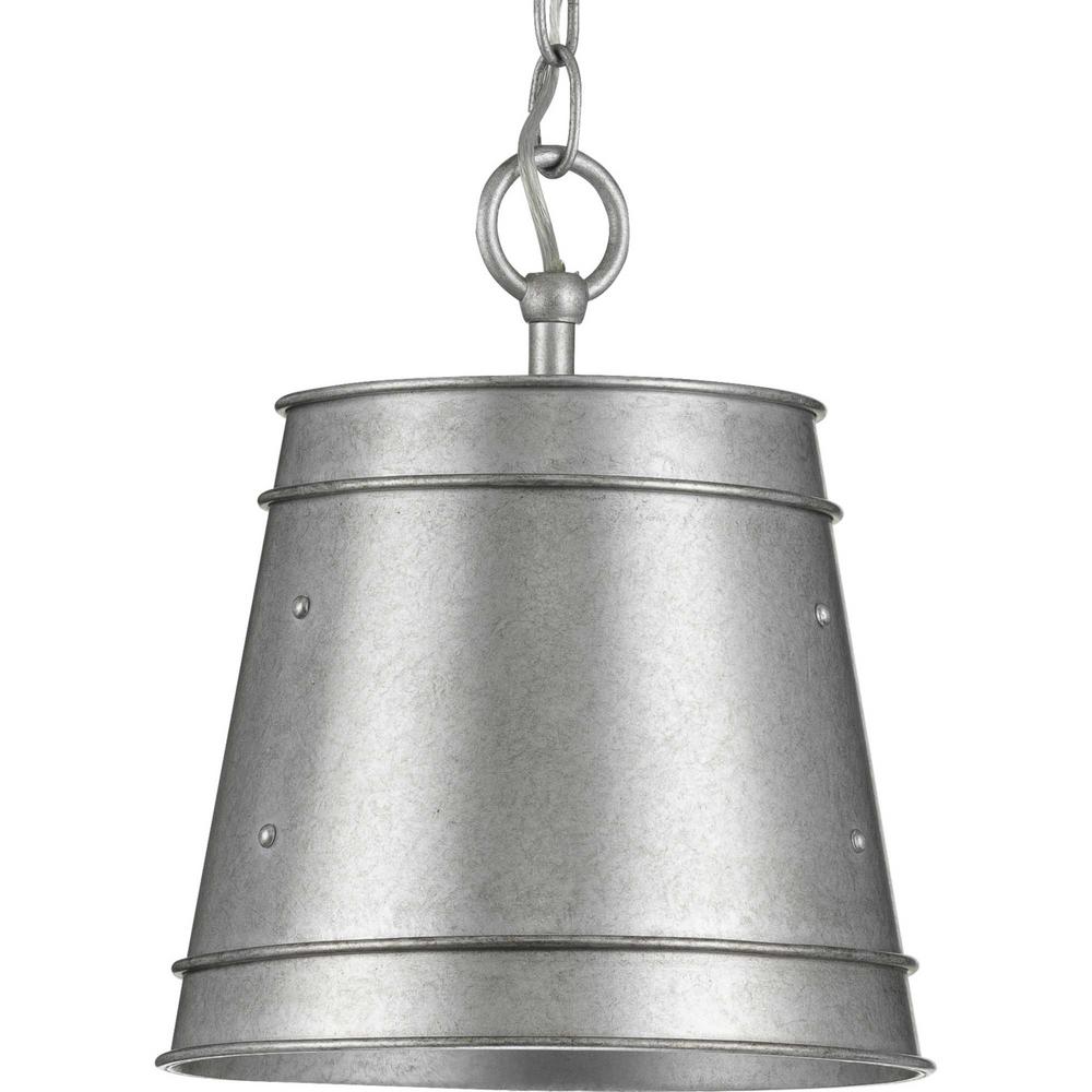 Progress Lighting Galveston 1Light Galvanized Outdoor Pendant P500226