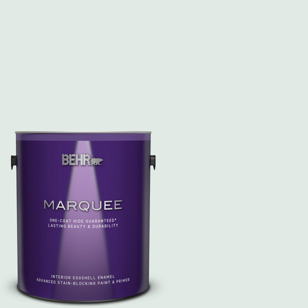 Behr Marquee 1 Gal 480e 1 Country Mist Eggshell Enamel Interior Paint And Primer In One