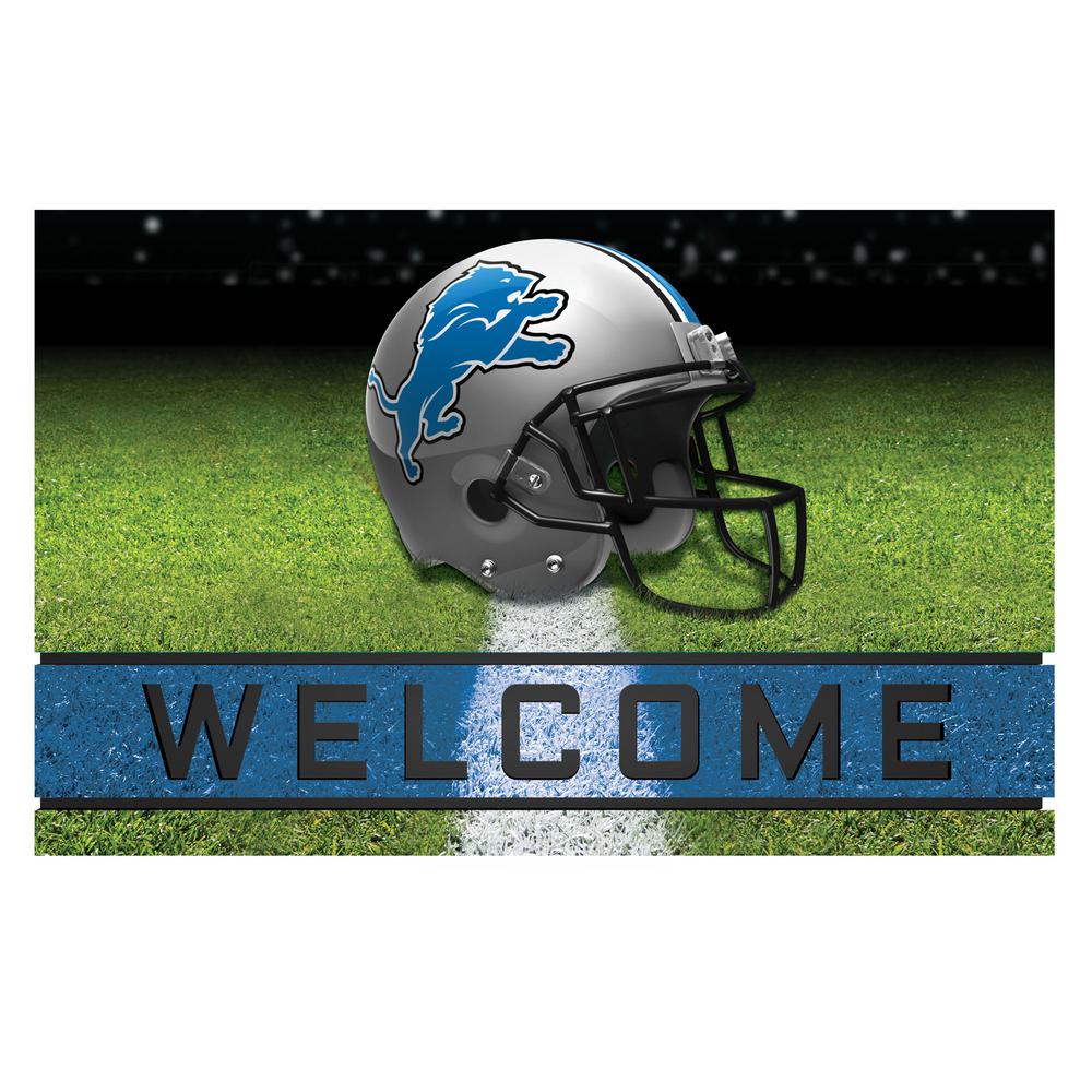 Fanmats Nfl Detroit Lions 18 In X 30 Rubber Door Mat 19943 Fanmats Nfl Detroit Lions 18 In X 30 Rubber Door Mat