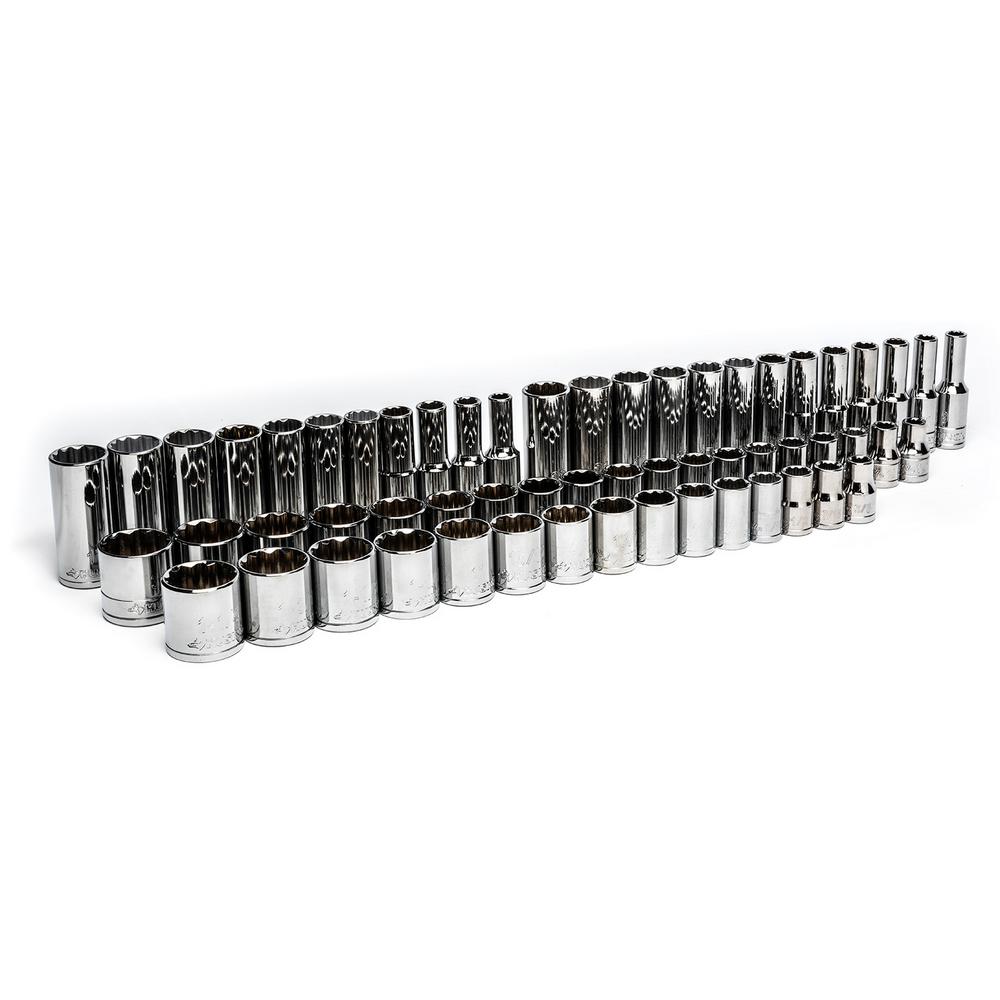 HUSKY Drive Socket Set (200Piece) 1/4 in., 3/8 in. and 1/2 in