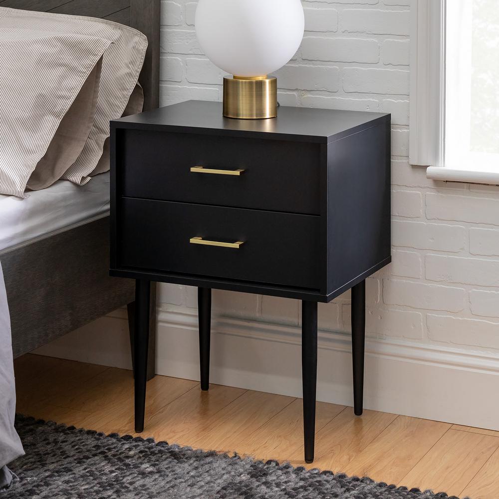 Black Mid Century Modern End Tables Accent Tables The Home Depot