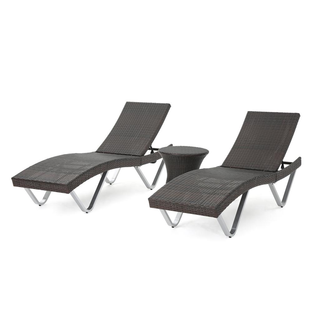 Noble House San Marco Multi Brown 3 Piece Wicker Outdoor Chaise Lounge 7632 The Home Depot - Marrin Outdoor Grey Wicker Chaise Lounge Chairs Set Of 2 Noble House San Marco Multi Brown 3 Piece Wicker Outdoor Chaise Lounge 7632 The Home Depot - Marrin Outdoor Grey Wicker Chaise Lounge Chairs Set Of 2