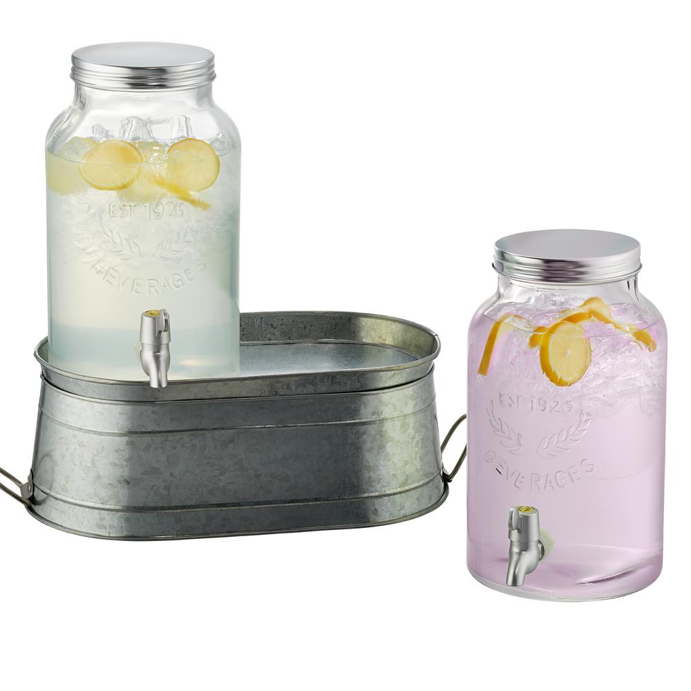 Coppertino 2 Gal. Coppertino Chill and Flavor Beverage Dispenser