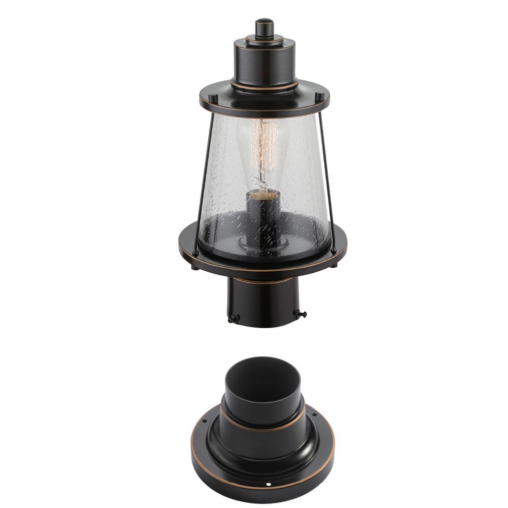 Globe Electric Charlie 1 Light Oil Rubbed Bronze Outdoor Lamp Post Oil Rubbed Bronze Outdoor Lamp Post