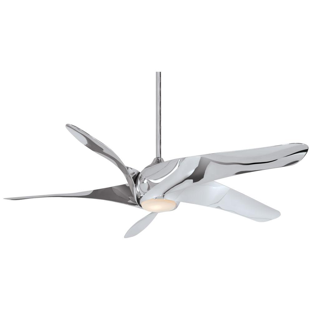 Minka Aire Artemis Xl5 62 In Integrated Led Indoor Liquid Nickel Ceiling Fan With Light With Remote Control