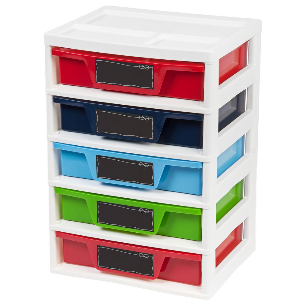 Assorted Colors Plastic Drawer Storage Storage