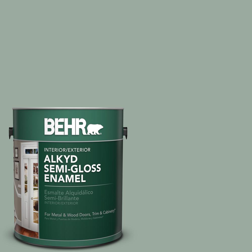 Behr 1 Gal 450f 4 Scotland Road Semi Gloss Enamel Alkyd Interior 450f 4 Scotland Road Semi Gloss Enamel Alkyd Interior