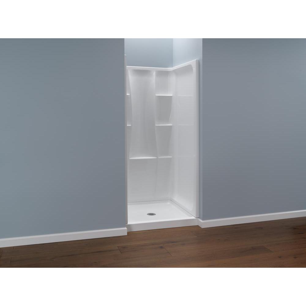 Delta Classic 400 36 in. x 36 in. x 74 in. Shower Kit in WhiteBVS40036