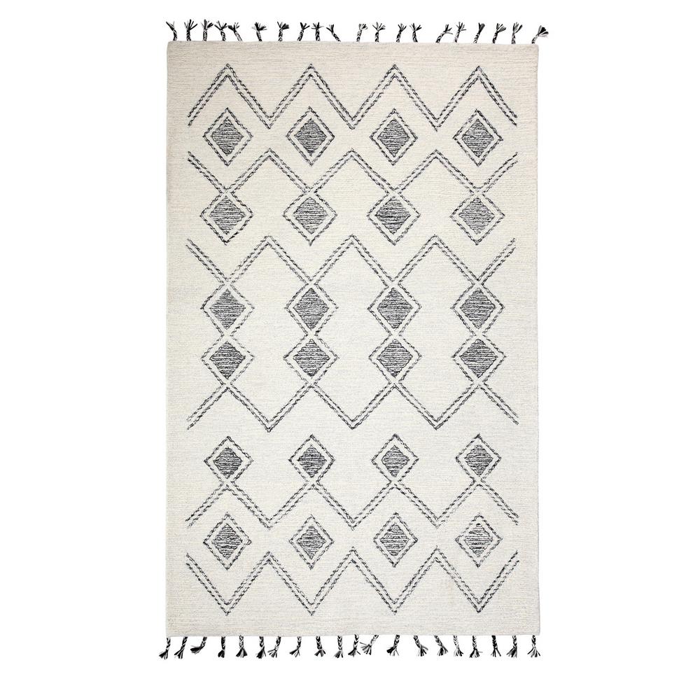 Dynamic Rugs Casablanca Ivory Black 5 Ft X 8 Contemporary - Wool Area Rugs 5 X 8 Dynamic Rugs Casablanca Ivory Black 5 Ft X 8 Contemporary - Wool Area Rugs 5 X 8