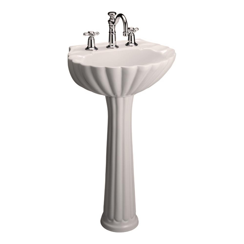 Pegasus Bali 19 in. Pedestal Combo Bathroom Sink in Bisque-3-588BQ
