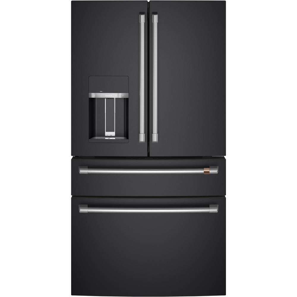 Cafe 27 8 Cu Ft Smart 4 Door French Door Refrigerator In Matte