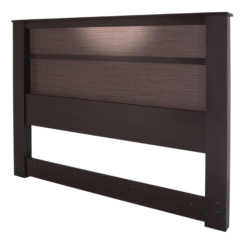 South Shore Gloria Chocolate King Headboard3659290 The Home Depot