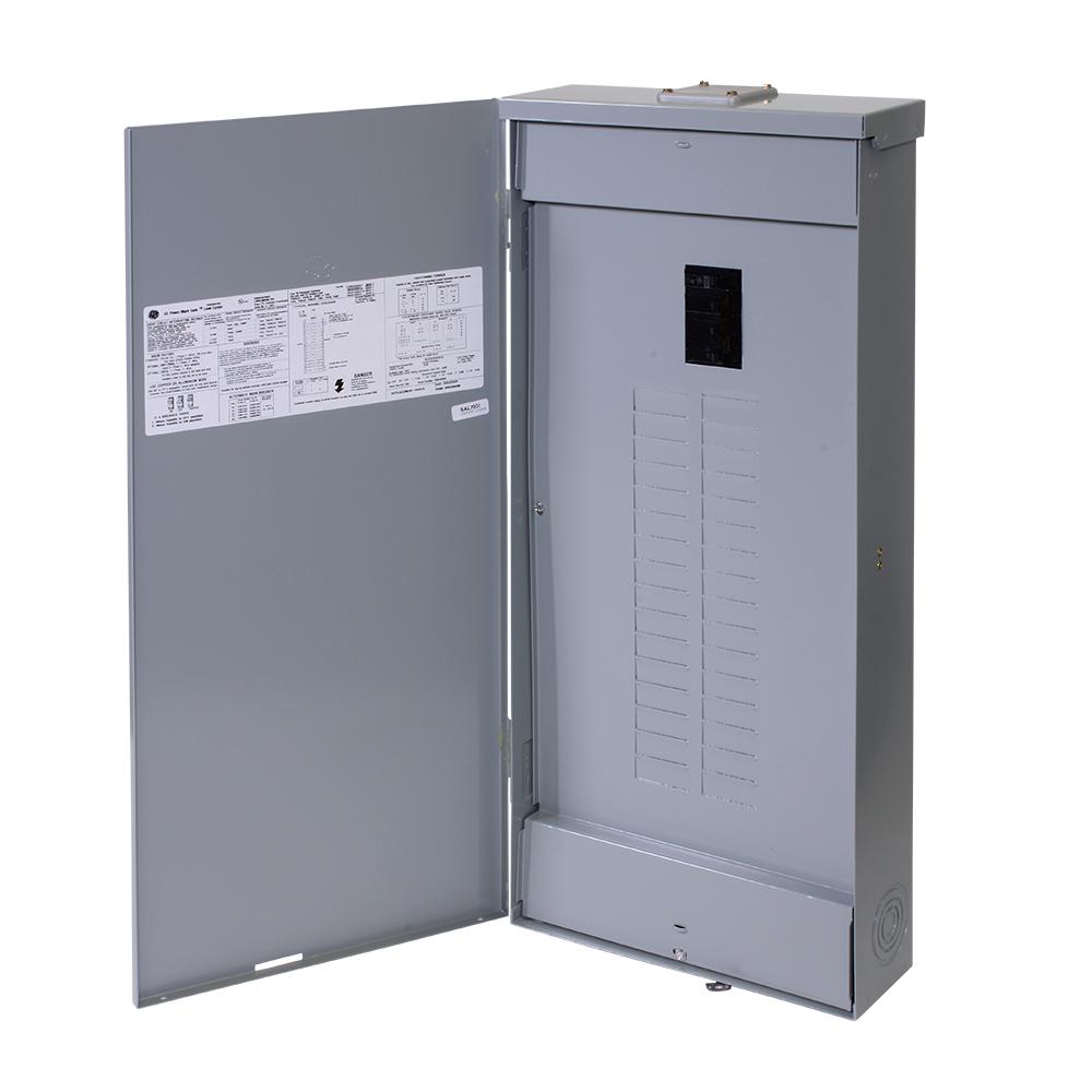 GE 200-Amp 40-Circuit 32-Space Outdoor Main Breaker Load Center Panel ...
