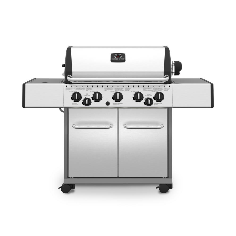 Huntington Patriot 5900 Pro 5Burner Propane Gas Grill in Stainless