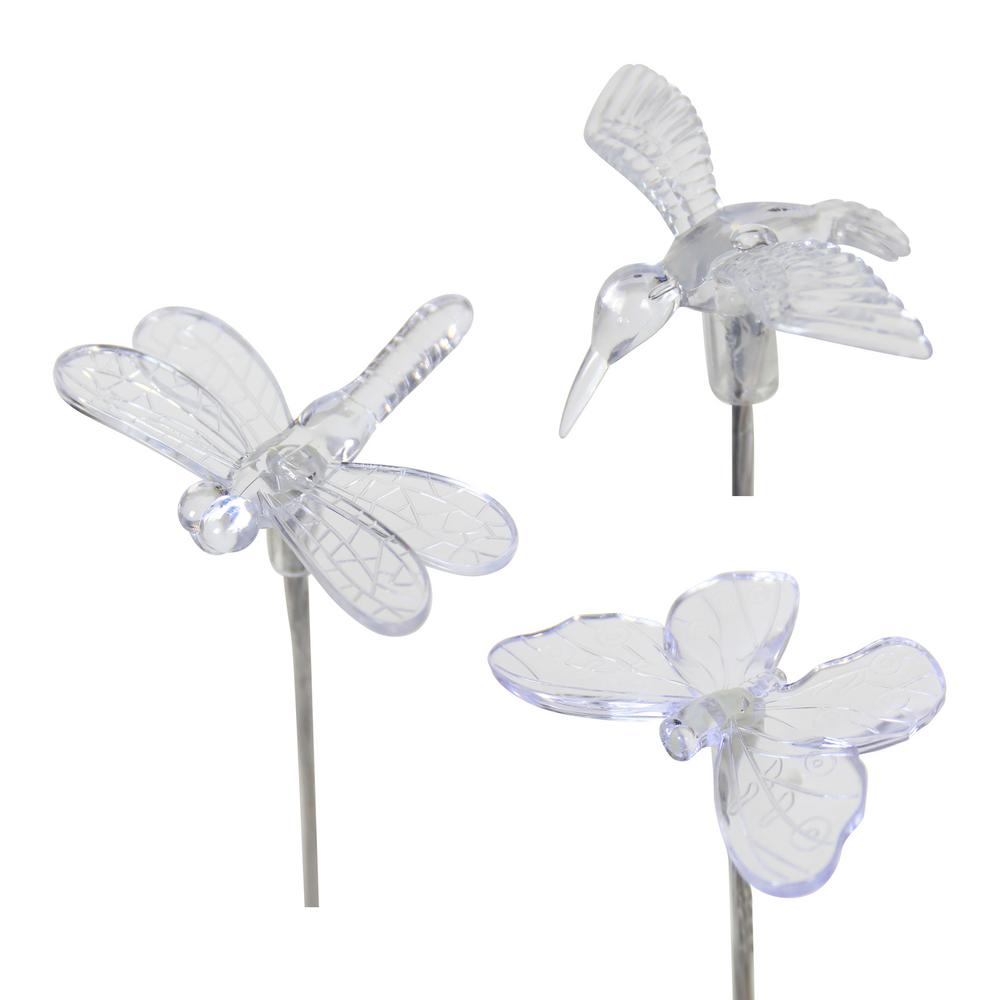 Exhart 2.29 ft. Solar Star Clear Plastic Garden Stake15595RS The