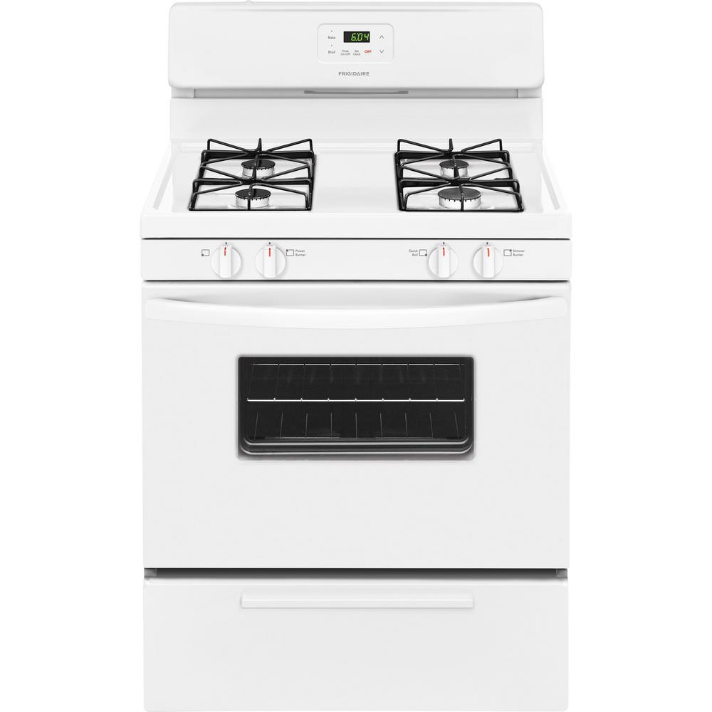Amana 5.1 cu. ft. Gas Range in WhiteAGR4230BAW The Home Depot