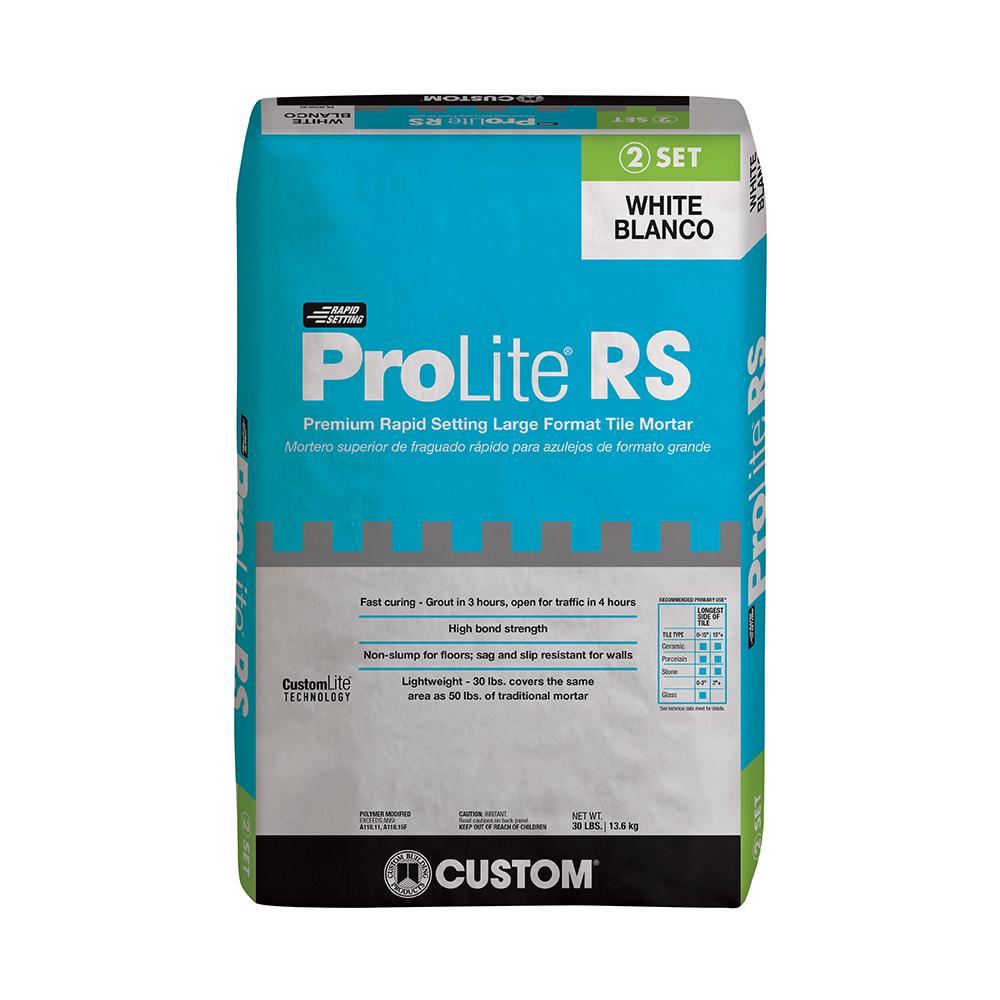 Mortar Tile Setting Materials The Home Depot Prolite White 30 Lb Rapid Setting Tile And Stone Mortar
