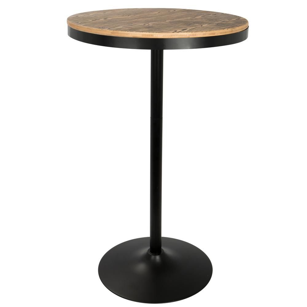 dakota bamboo adjustable bar table bk dak bt lumisource shape