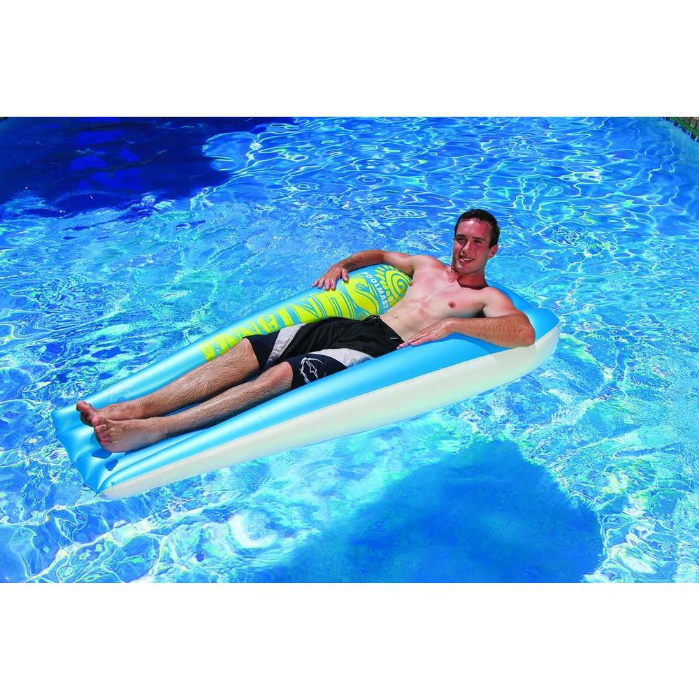 Poolmaster Yellow Suntanner Swimming Pool Float Mattress-03204 - The 