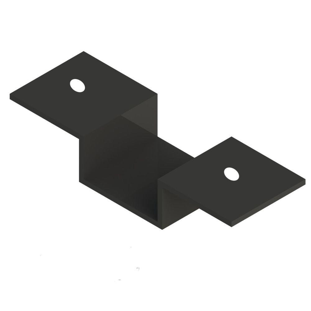 Metal Railing Black Cap Rail Bracket RDI (4-per Bag ...