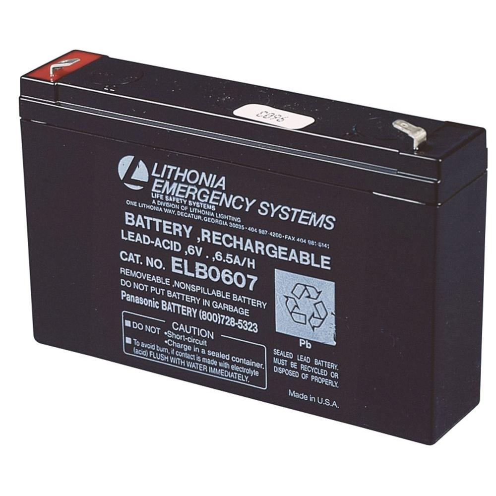 Ceiling Light Parts Lighting Accessories The Elb 0607 6 Volt Emergency Replacement Battery