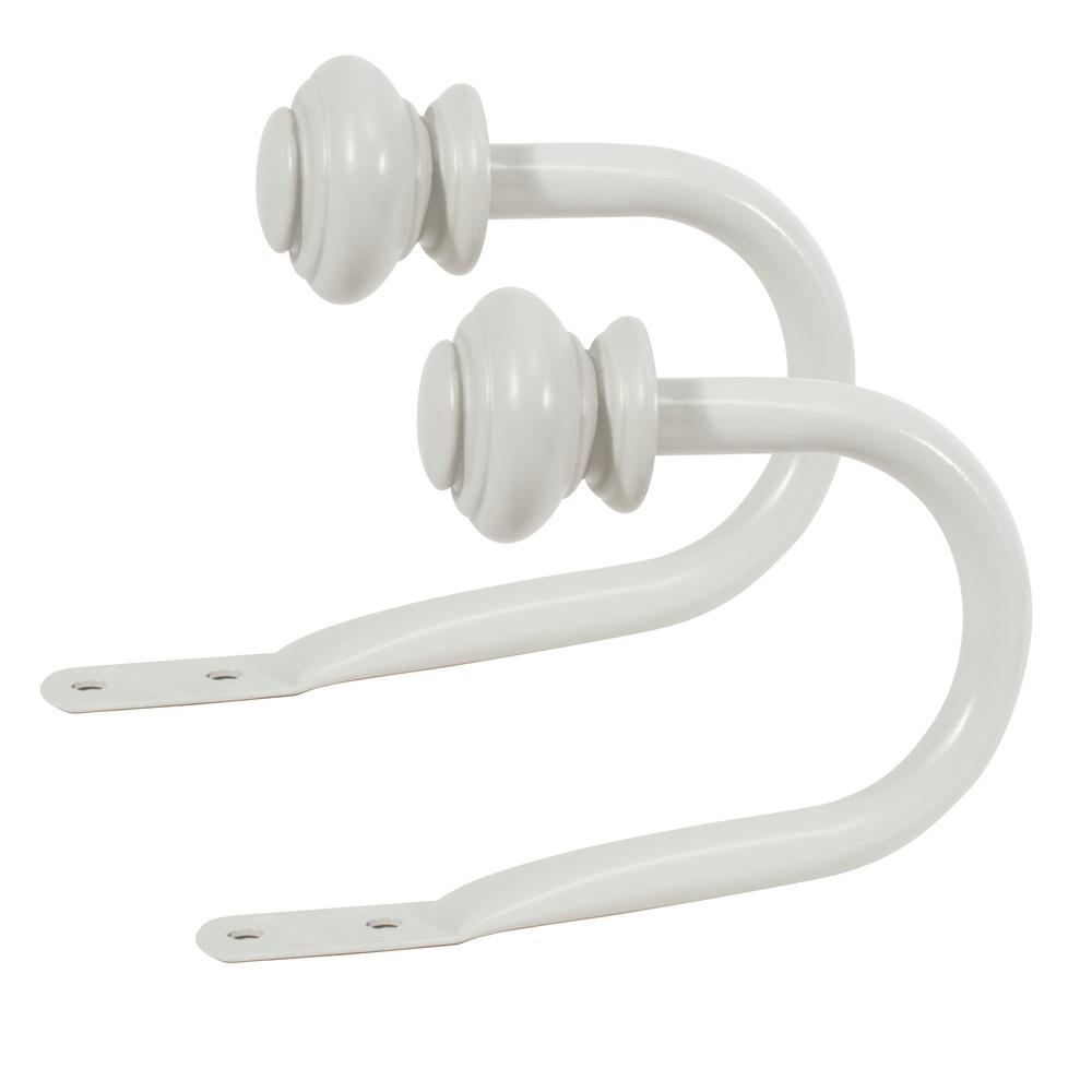 White Curtain Holdbacks Tie Backs Curtain Hardware The