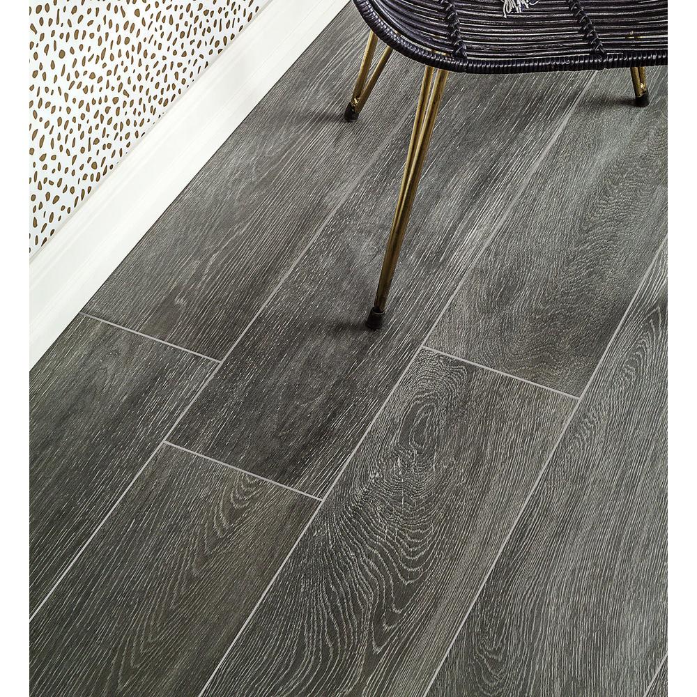 Ivy Hill Tile Helena Dark Gray 8 In X 45 10mm Natural Wood Ivy Hill Tile Helena Dark Gray 8 In X